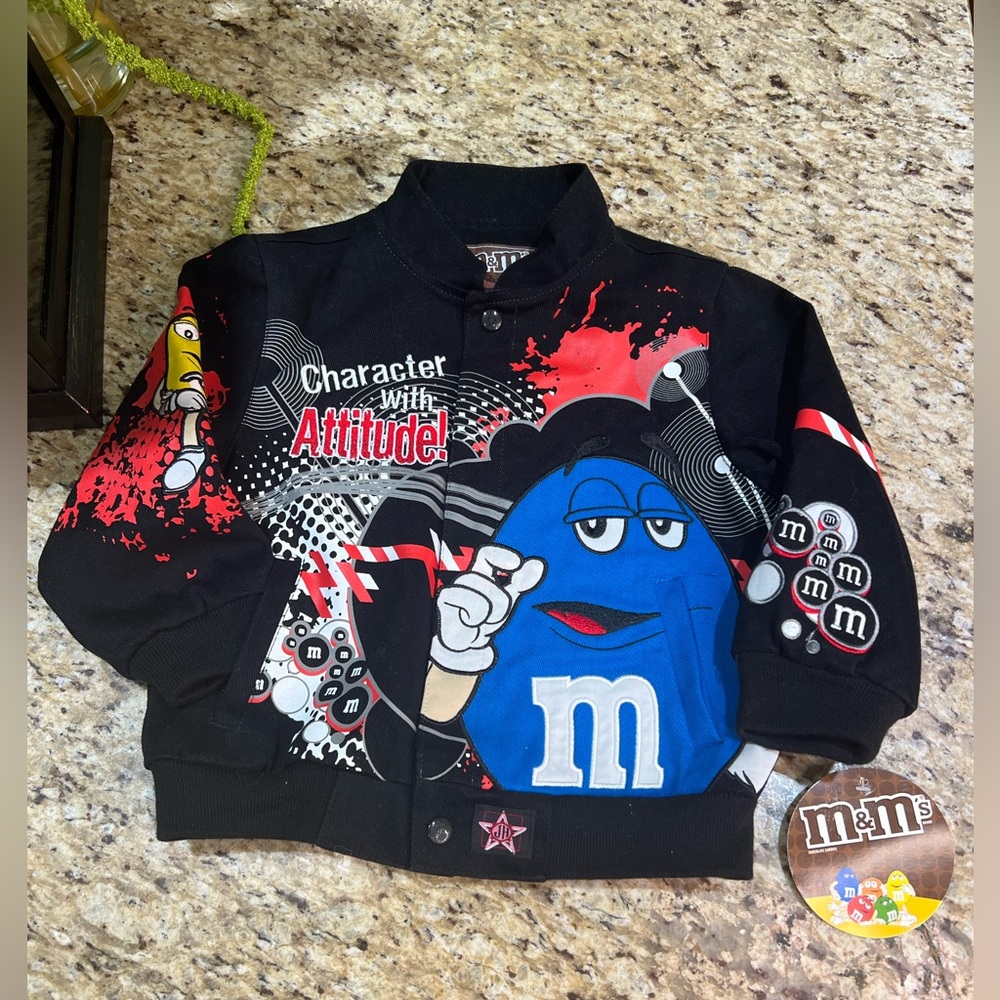JH Designs M&M’s Character with Attitude Racing Jacket 4T